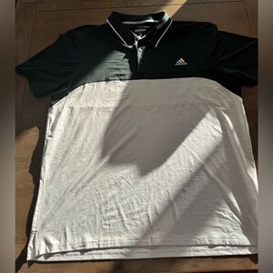 Adidas Men's Utlimate 365 Black and White Polo Shirt 2XL